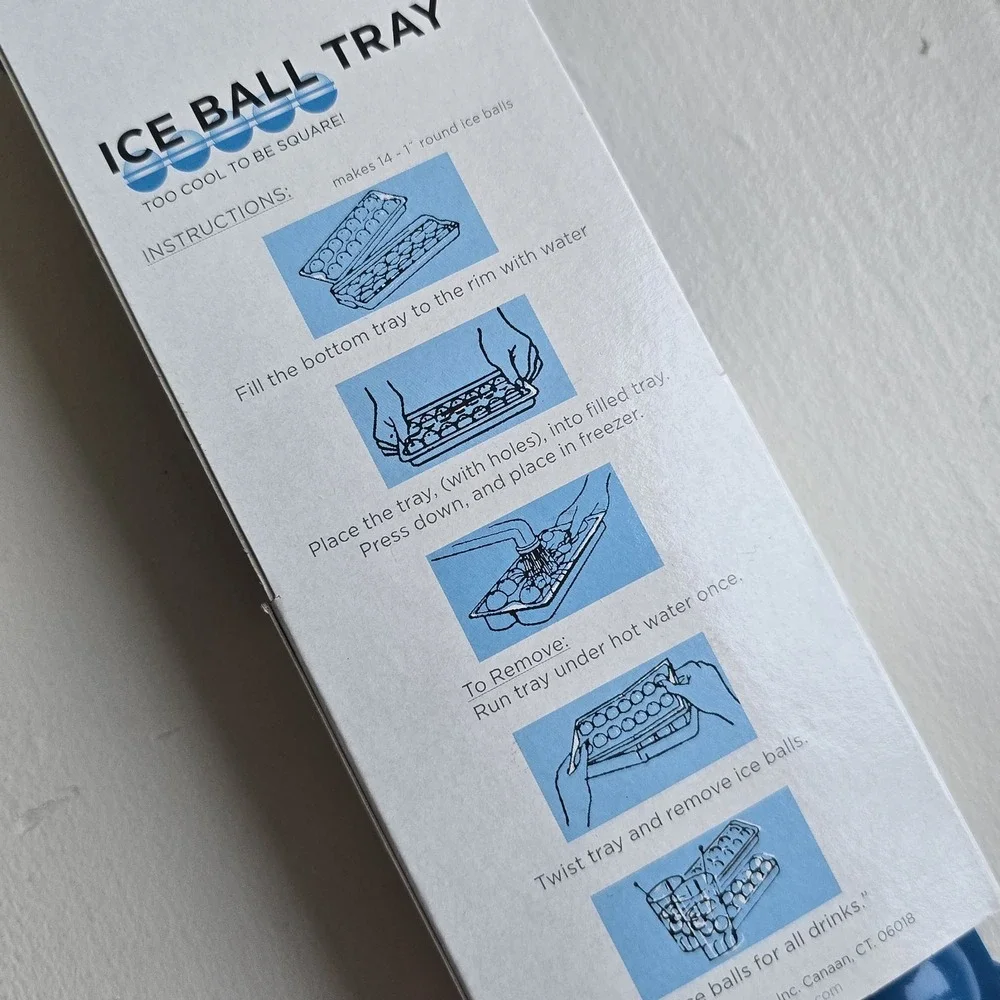 Hutzler Ice Ball Tray #15 Blue‎ Makes 14 1